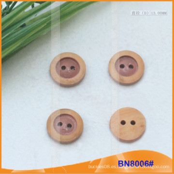 Botones de madera natural para la prenda BN8006